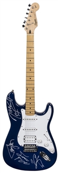Motley Crue Signed Fender Squirer Stratocaster Guitar With 4 Signatures Including Neil, Lee, Mars & Sixx (PSA/DNA)